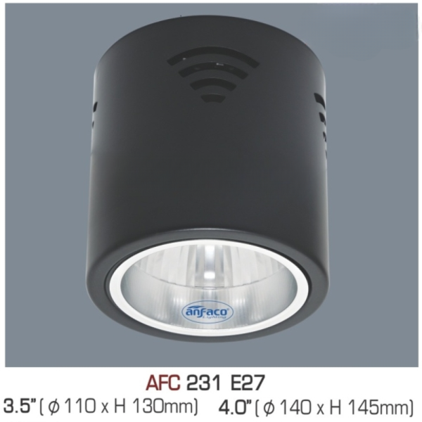 AFC 231 (3.5" - 4.0") E27 Không bóng 12