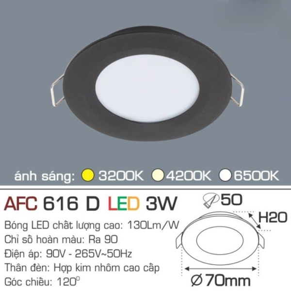 AFC 616 D LED 3W 4