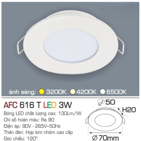 AFC 616 T LED 3W 4