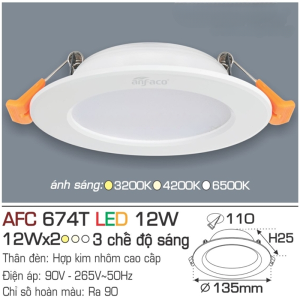 AFC 674T LED 12W 4