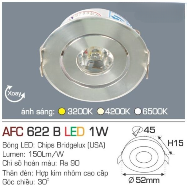 AFC 622 B LED 1W 4