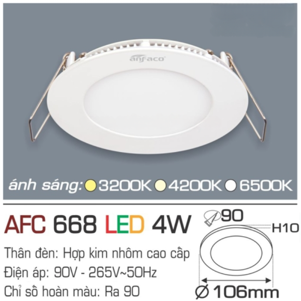 ĐÈN LED PANEL TRÒN AFC 668 LED 18W ANFACO 13