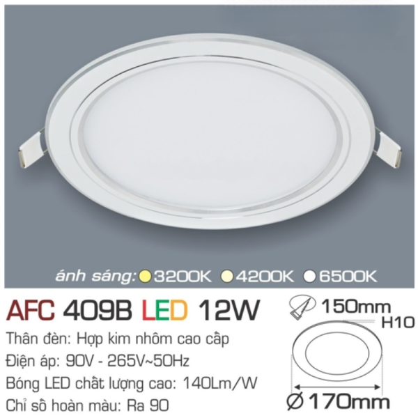 Đèn LED Panel AFC 409B LED 9W Anfaco 13