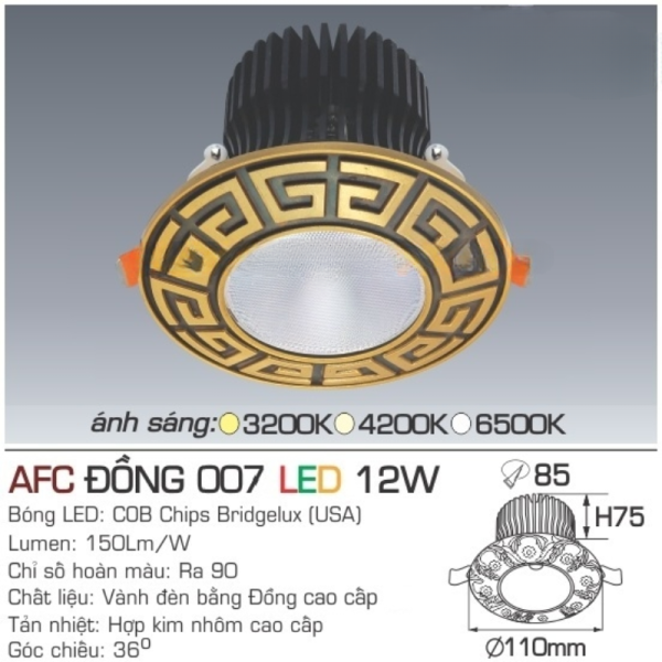 AFC ĐỒNG 007 LED 12W 13