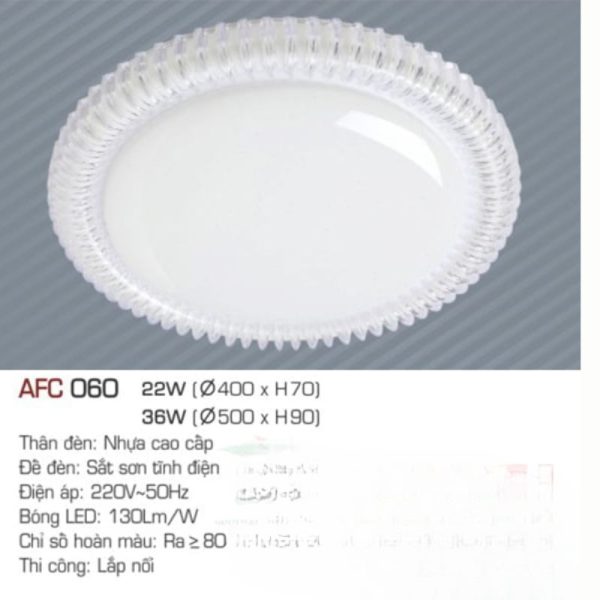 Đèn LED Ốp Trần Nổi AFC 060 LED 22W Anfaco 7