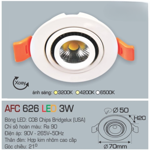 AFC 626 LED 3W 4
