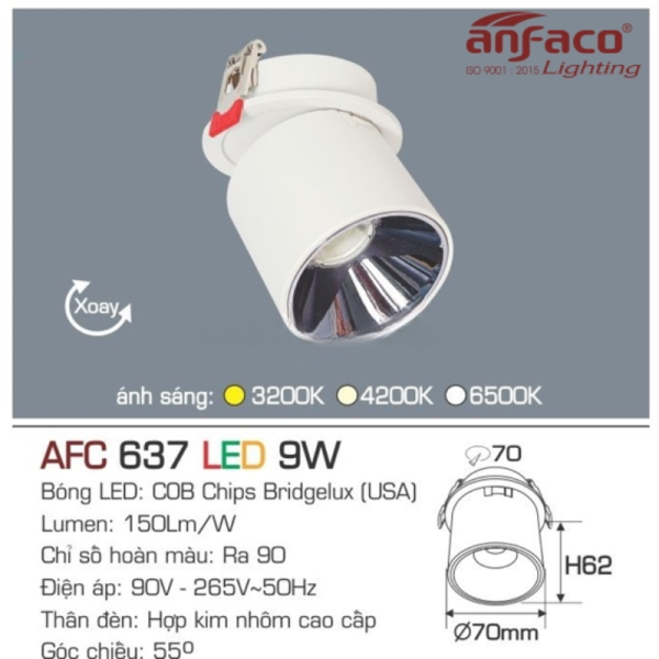AFC 637 LED 9W 4