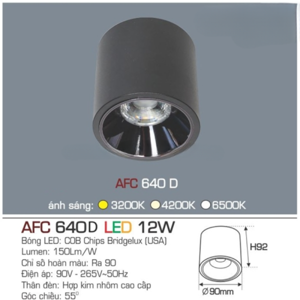 AFC 640 D LED 12W 4