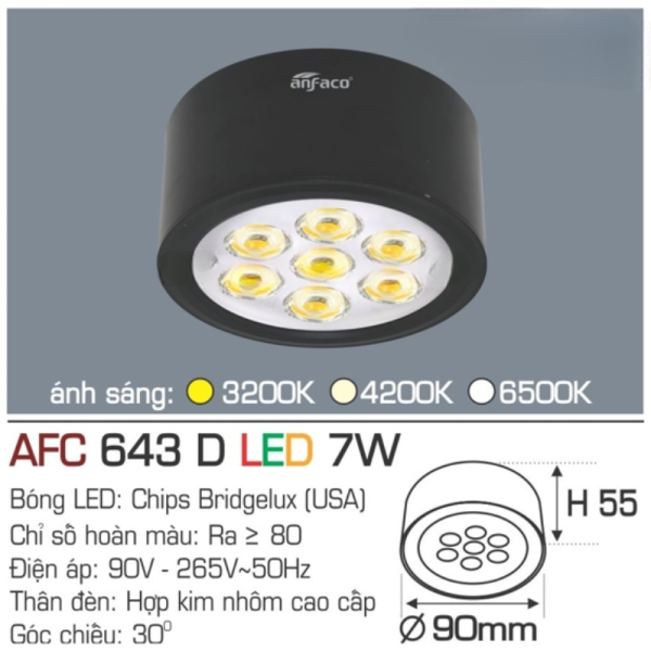 AFC 643 D LED 7W 4