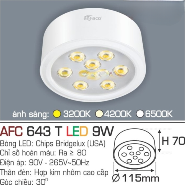 AFC 643 T LED 9W 4