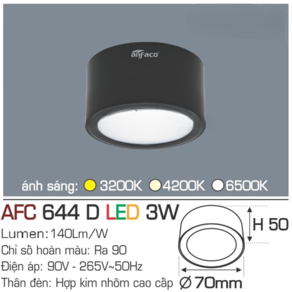 AFC 644 D LED 3W 4