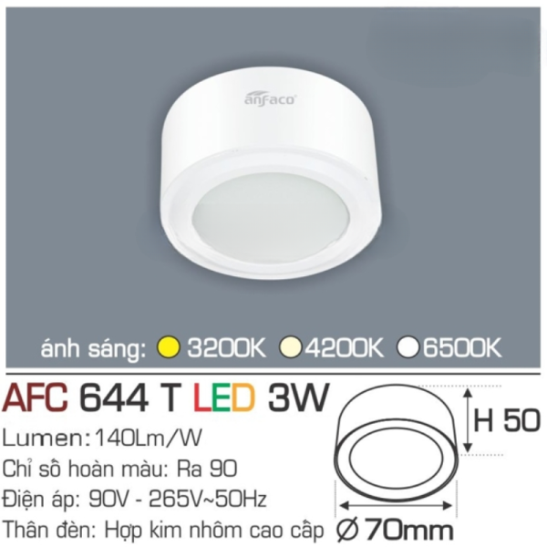 AFC 644 T LED 3W 4