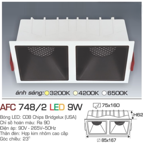 AFC 748/2 LED 9W 4