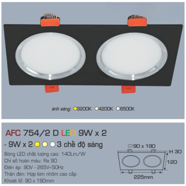 AFC 754D/2 LED 9W 13