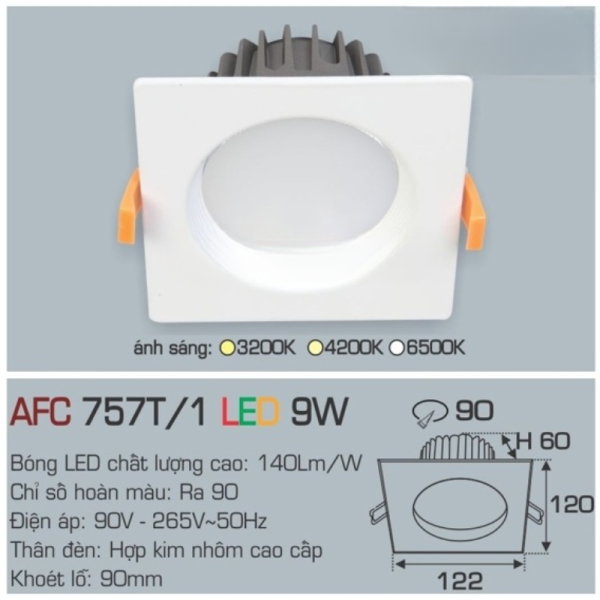 AFC 757T/1 LED 9W 4