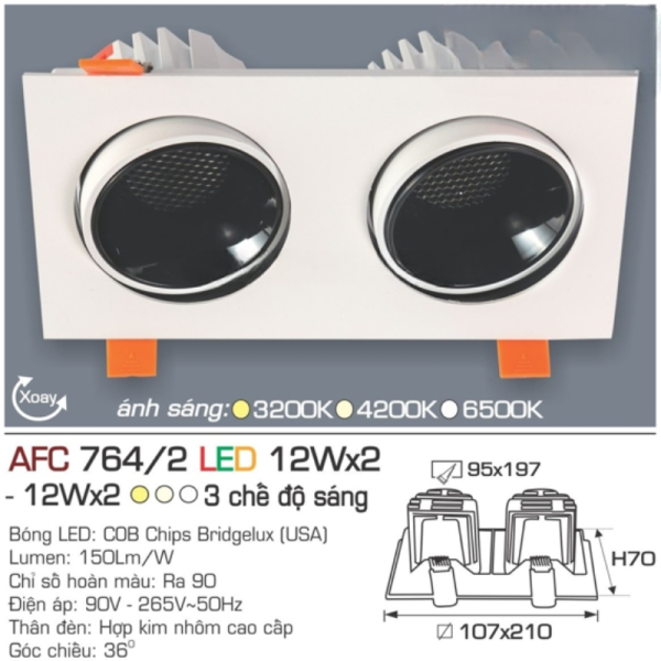 AFC 764/2 LED 12W 4