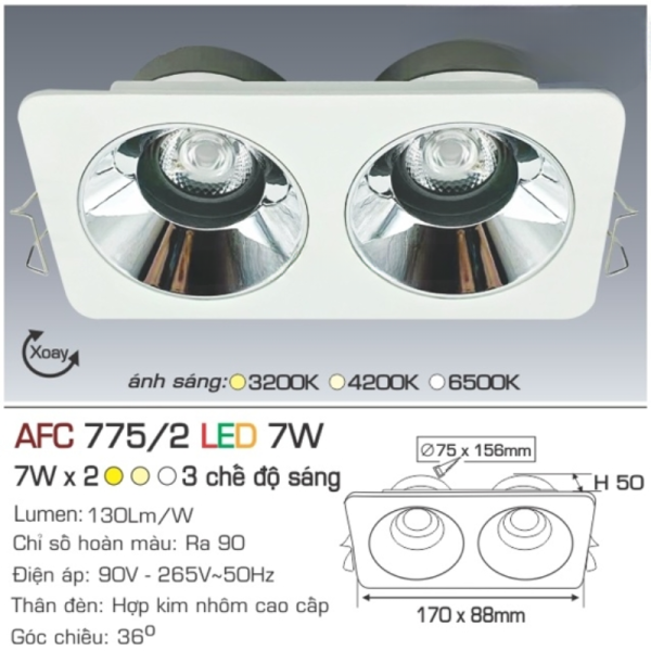AFC 775/2 LED 7W 4