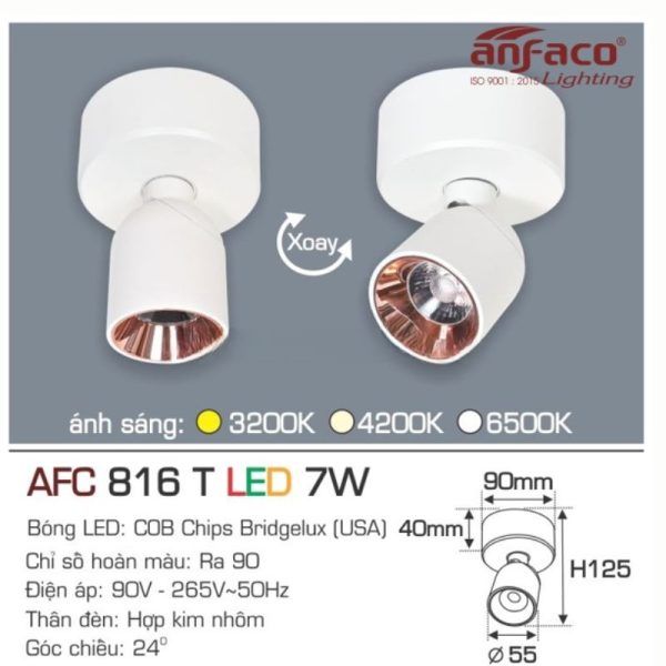 AFC 816 T LED 7W ĐẾ NGỒI 4