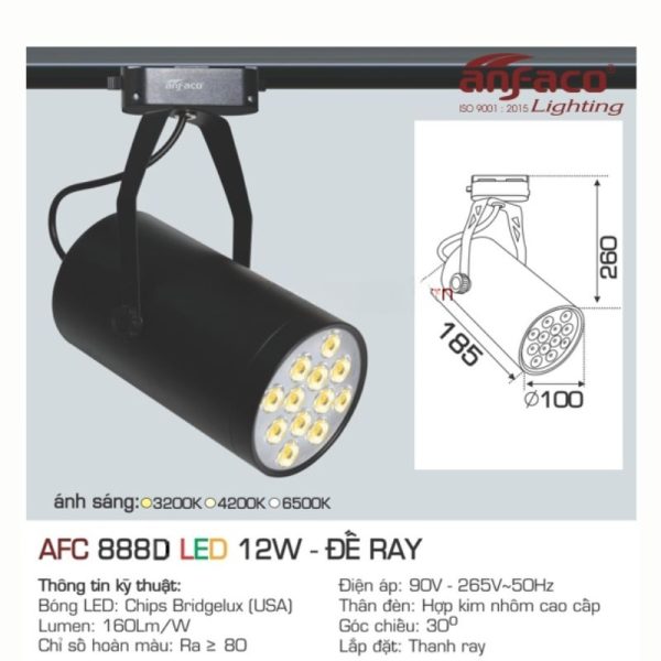 AFC 888 D LED 12W - ĐẾ RAY 4