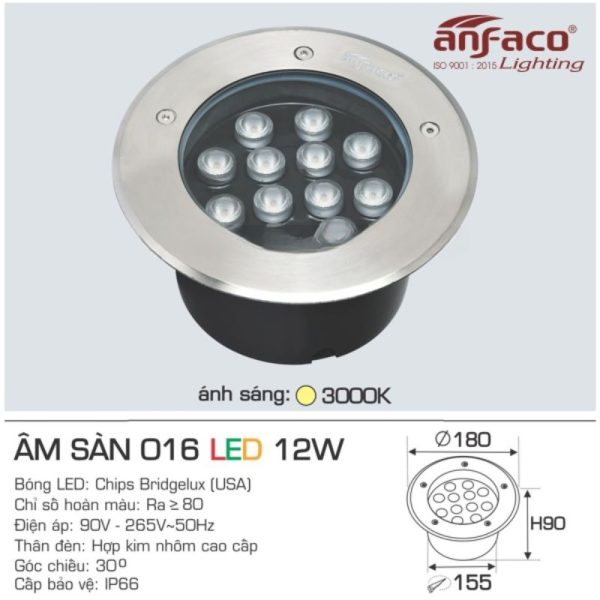 AFC ÂM SÀN 016 LED 12W 4
