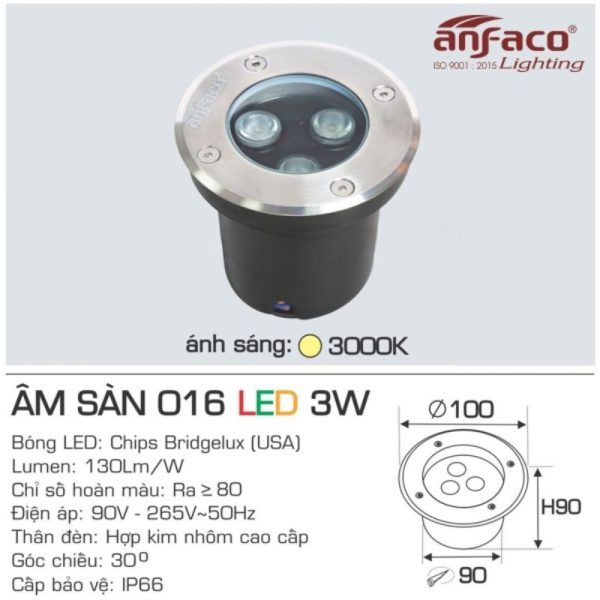 AFC ÂM SÀN 016 LED 3W 4