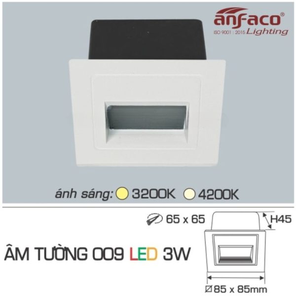 AFC ÂM TƯỜNG 009 LED 3W 4