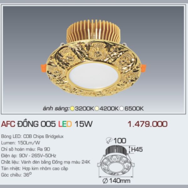 AFC ĐỒNG 005 LED 15W 4