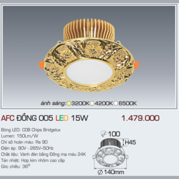 AFC ĐỒNG 005 LED 15W 5