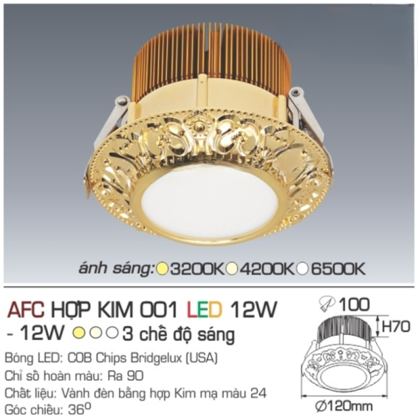 AFC HỢP KIM 001 LED 12W 4