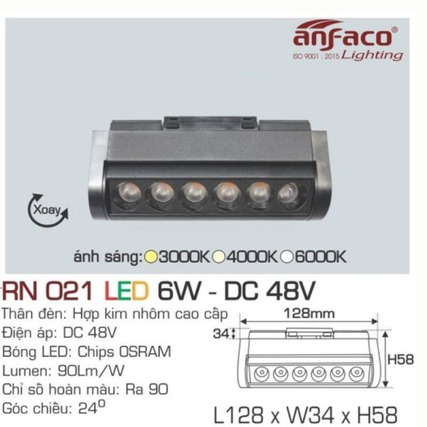 AFC RN 021 LED 6W - DC 48V 3