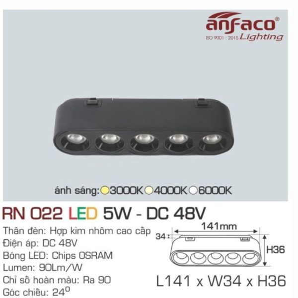 AFC RN 022 LED 5W - DC 48V 4