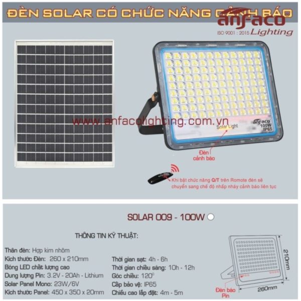 AFC SOLAR 009 - 100W 3