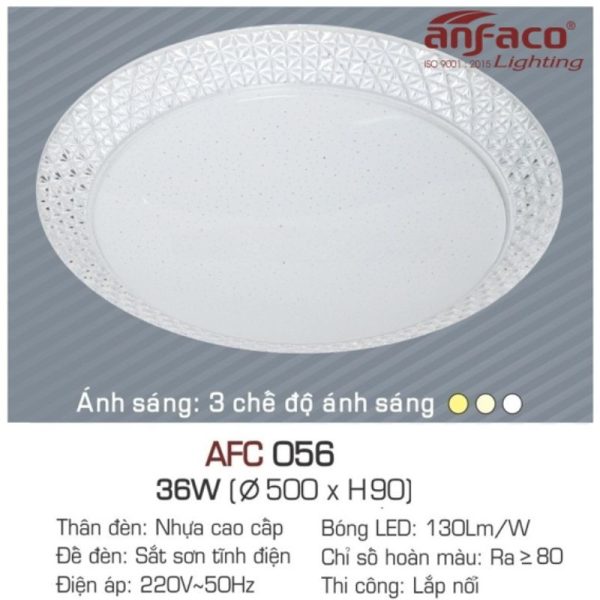 Đèn LED Ốp Trần Nổi AFC 056 LED 36W Anfaco 4