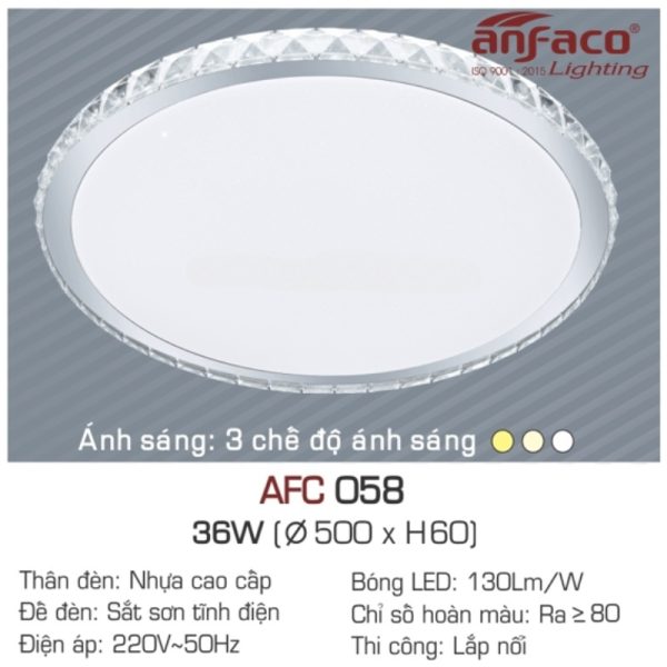 Đèn LED Ốp Trần Nổi AFC 058 LED 36W Anfaco 4