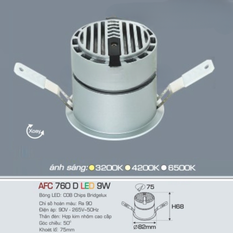 200 AFC 760 D LED 9W 13