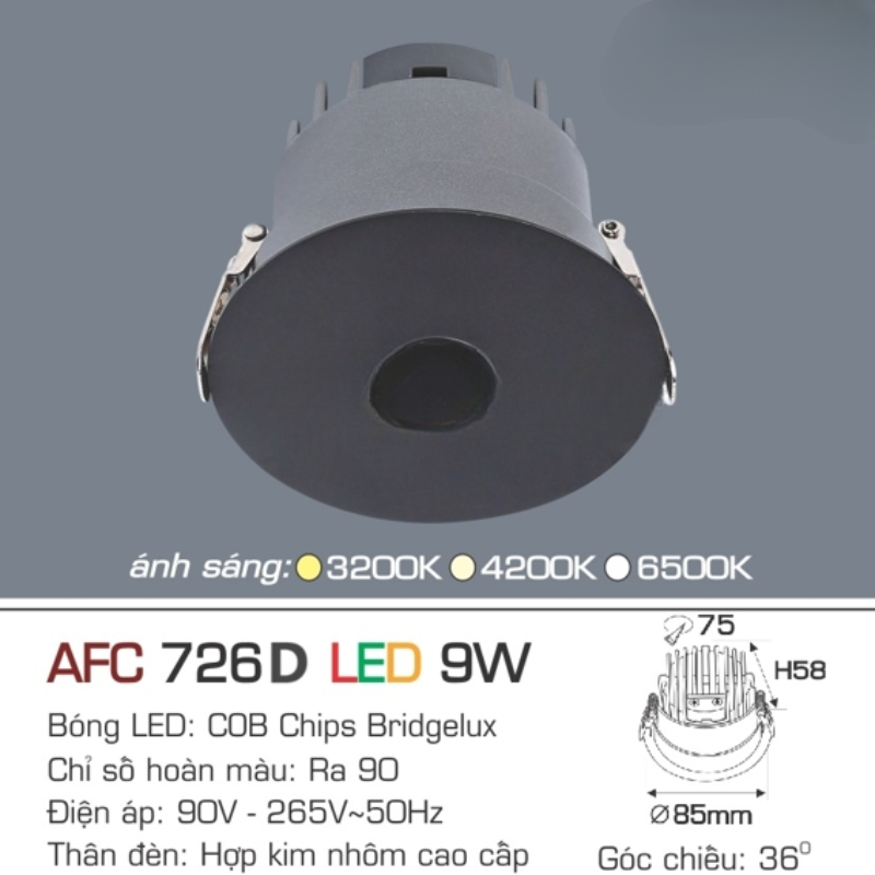 21 AFC 726 D LED 9W 4