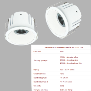 AFC 712 T LED 7W 7 AFC 712 T LED 7W 18