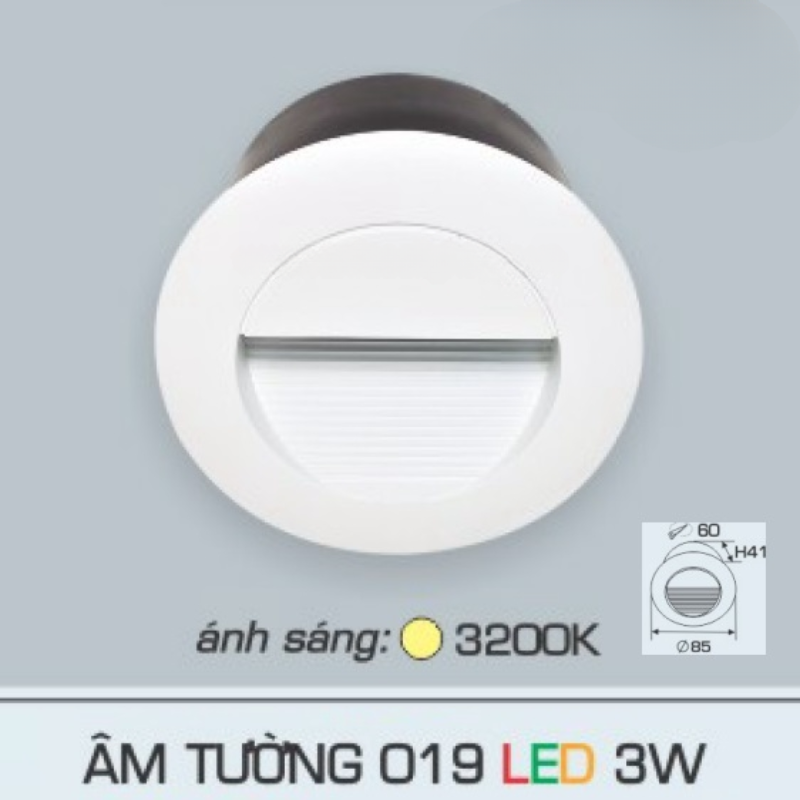 AFC ÂM TƯỜNG 019 LED 3W AFC ÂM TƯỜNG 019 LED 3W 7