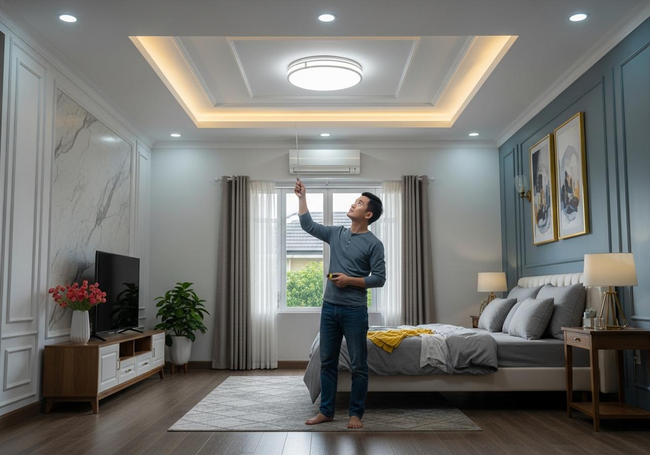 2. Lựa chọn vị trí lắp đặt đèn tối ưu