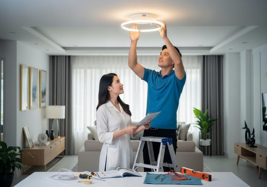 7 Lưu ý Khi Lắp đặt đèn Led ốp Trần Cho Gia đình