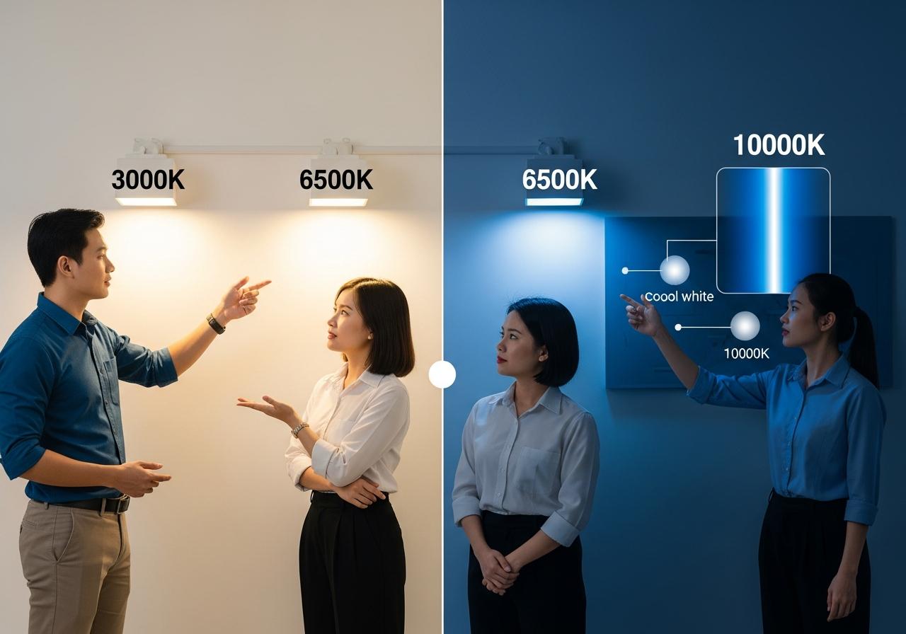 II. Giải Mã Ánh Sáng 10000K và Phân Loại Các Mức Nhiệt Độ Màu Phổ Biến