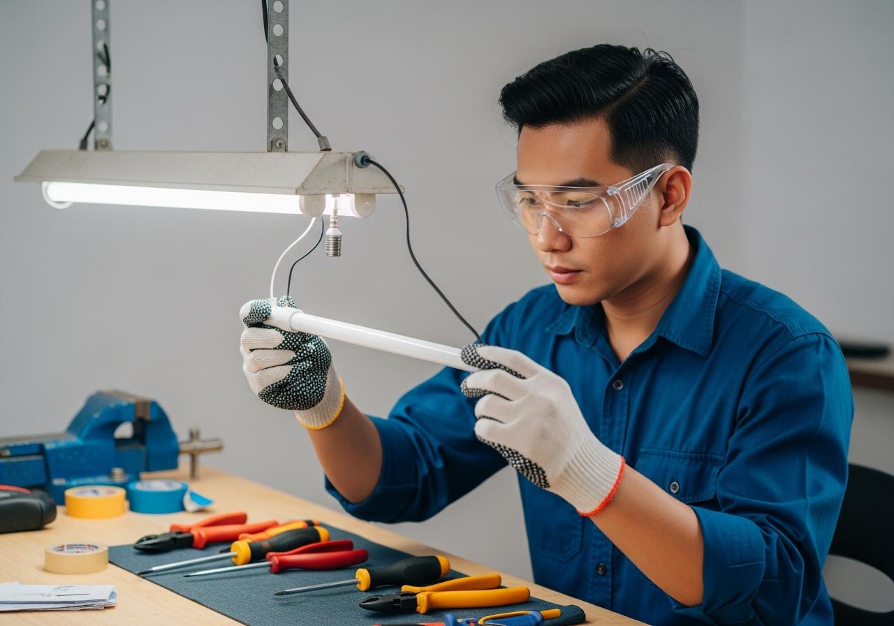 Chuẩn bị dụng cụ và lưu ý an toàn 