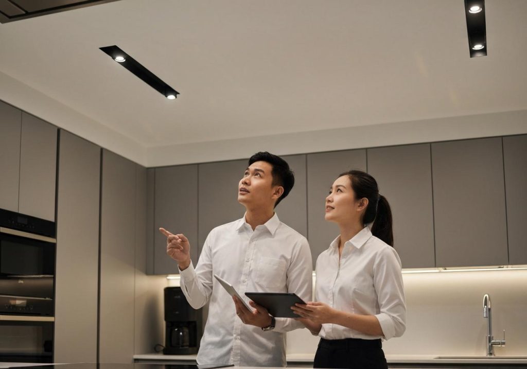 Cách Tính Số Lượng Đèn LED Âm Trần Cho Phòng Bếp Chuẩn Nhất 2026 – Tư Vấn Từ Skyled 16 Cách Tính Số Lượng đèn Led âm Trần Cho Phòng Bếp