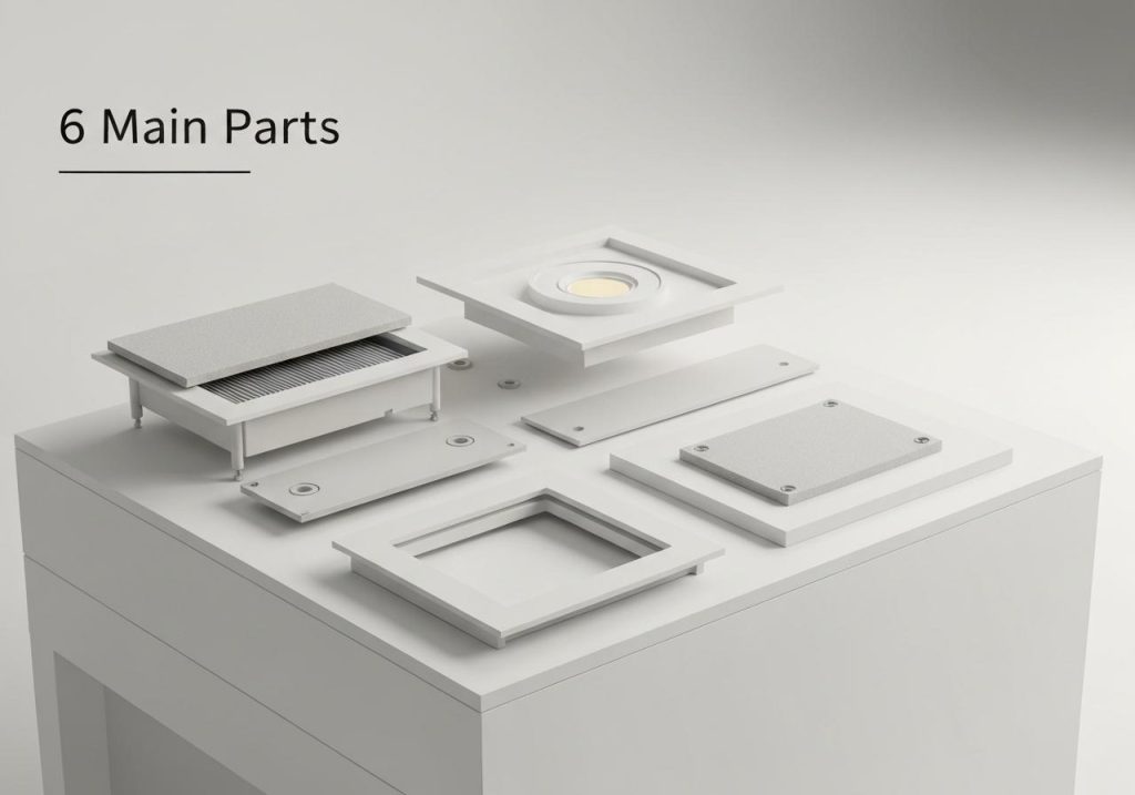 Cấu Tạo Đèn Led Âm Trần Siêu Mỏng Thạch Cao: 6 Bộ Phận Chính 12 Cấu Tạo đèn Led âm Trần Siêu Mỏng Thạch Cao
