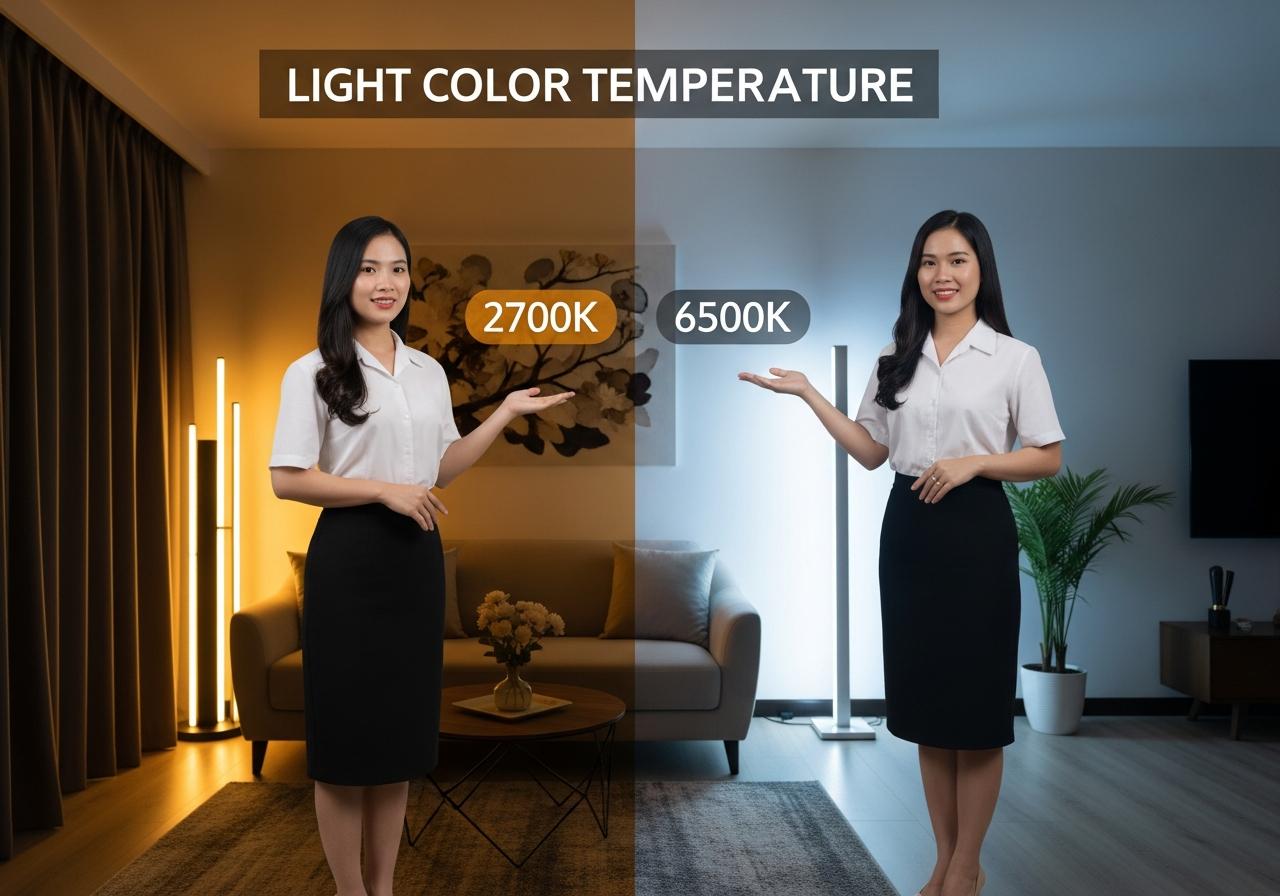 2. Giải Mã Đơn Vị Kelvin (K) và Quy Tắc Nhiệt Độ Màu Ánh Sáng