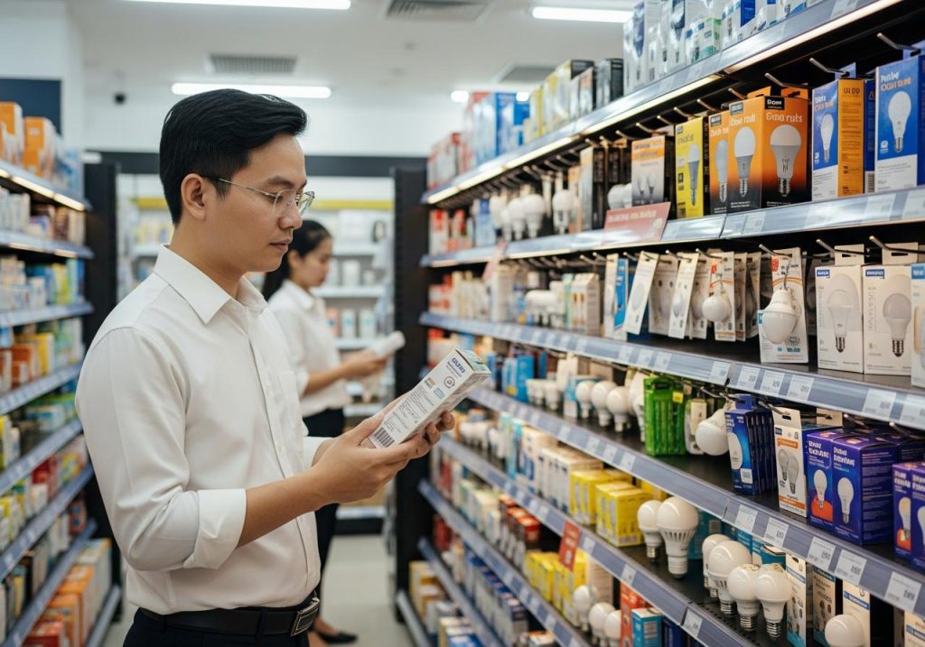 Cửa hàng bán bóng đèn gần đây
