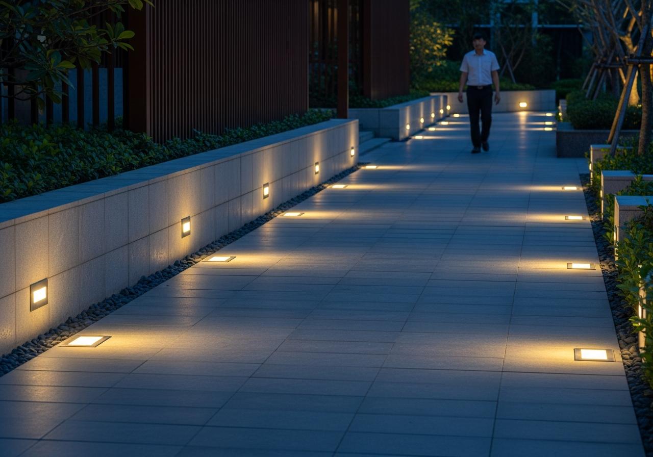 2. Vị trí lắp đặt tại lối đi và hành lang (Pathway Areas)