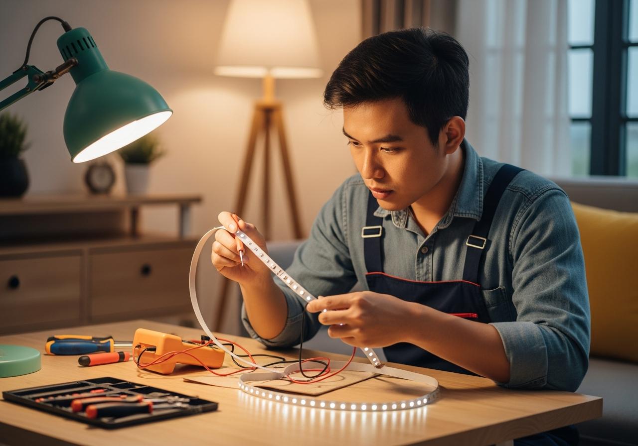 3. Lưu ý quan trọng khi sửa đèn LED dây tại nhà
