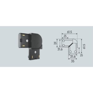 AFC NỐI GÓC RAY NỔI RN - DC 48V