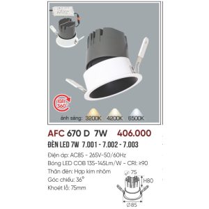AFC 670 LED 7W - 1 màu 5